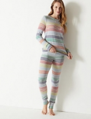 Marks and Spencer  Printed Long Sleeve Pyjama Set