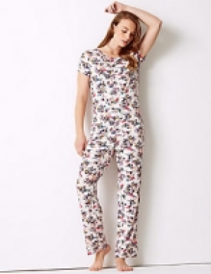 Floral Print Short Sleeve Pyjama Set