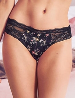 Marks and Spencer  Printed Brazilian Knickers with Silk