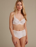 Marks and Spencer  Floral Jacquard & Lace Set with Underwired A-DD