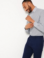 Marks and Spencer  Cotton Blend Tailored Fit Shirt
