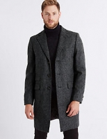 Marks and Spencer  Pure Wool Textured Overcoat