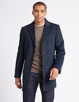 Marks and Spencer  Wool Blend Revere Overcoat
