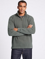 Marks and Spencer  Slim Fit Pure Cotton Zip Through Top