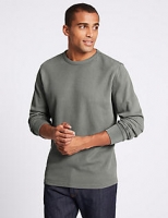Marks and Spencer  Slim Fit Pure Cotton Sweatshirt
