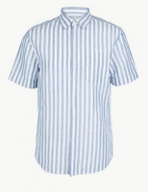 Linen Rich Striped Shirt