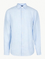 Marks and Spencer  Pure Linen Striped Shirt