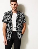Marks and Spencer  Cotton Rich Printed Shirt