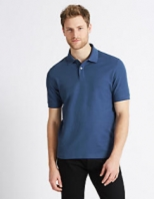 Slim Fit Pure Cotton Polo Shirt