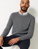 Marks and Spencer  Pure Cotton Textured Jumper 