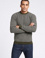 Marks and Spencer  Pure Cotton Textured Jumper