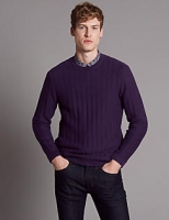 Marks and Spencer  Supima® Cotton Rich Ladder Stitch Jumper