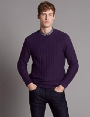 Supima® Cotton Rich Ladder Stitch Jumper