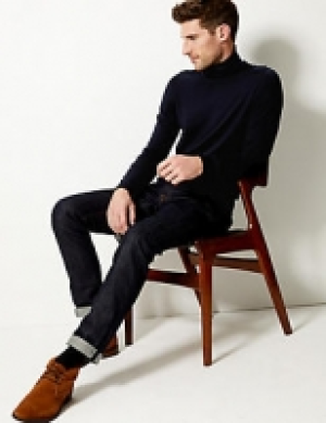 Pure Extra Fine Merino Roll Neck Jumper