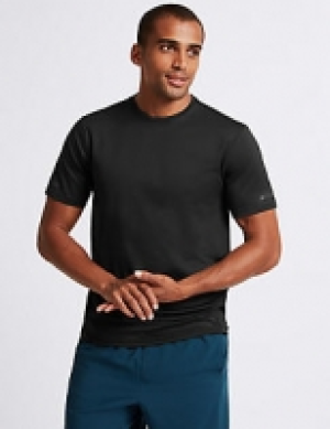 Active Textured Crew Neck T-Shirt