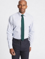 Marks and Spencer  Cotton Blend Non-Iron Regular Fit Shirt