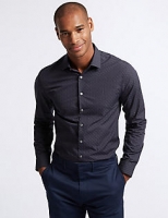 Marks and Spencer  Pure Cotton Skinny Fit Shirt