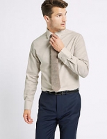 Marks and Spencer  Cotton Rich Tailored Fit Oxford Shirt