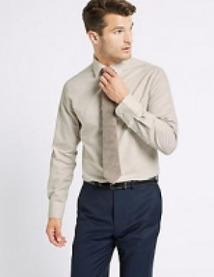Cotton Rich Tailored Fit Oxford Shirt