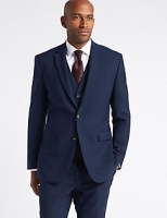 Marks and Spencer  Navy Textured Slim Fit 3 Piece Suit