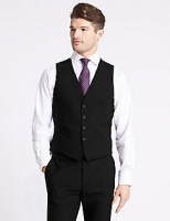 Marks and Spencer  Black Slim Fit Waistcoat