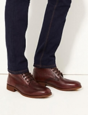 Leather Lace-up Chukka Boots