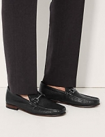 Marks and Spencer  Leather Snaffle Slip-on Loafers