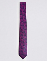 Marks and Spencer  Pure Silk Geometric Fan Tie