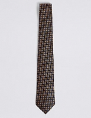 Marks and Spencer  Pure Silk Lattice Tie