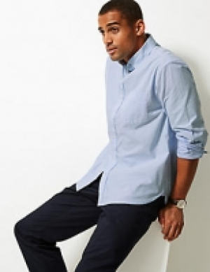 Pure Cotton Striped Oxford Shirt