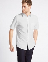 Marks and Spencer  Modal Blend Checked Shirt with Pocket