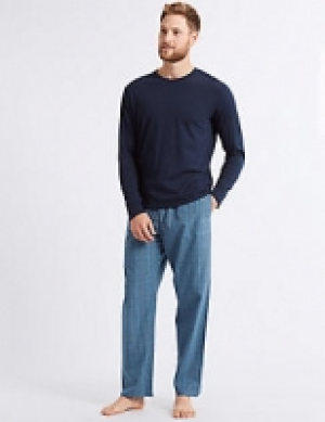 Pure Cotton Checked Pyjama Set