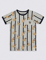 Marks and Spencer  Mickey Mouse Cotton Rich T-Shirt (3 Months - 7 Years)