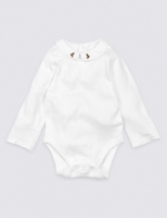 Marks and Spencer  Organic Cotton Collared Bodysuit