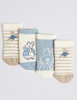 Marks and Spencer  4 Pairs of Peter Rabbit Baby Socks