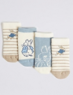 4 Pairs of Peter Rabbit Baby Socks