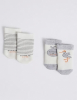 Marks and Spencer  2 Pairs of Born in 2019 Baby Socks