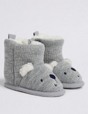 Baby Bear Knitted Pram Boots