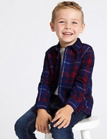 Marks and Spencer  Cord Checked Shirt (3 Months - 7 Years)