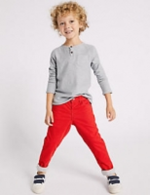 Marks and Spencer  Cotton Rich Cord Trousers (3 Months - 7 Years)