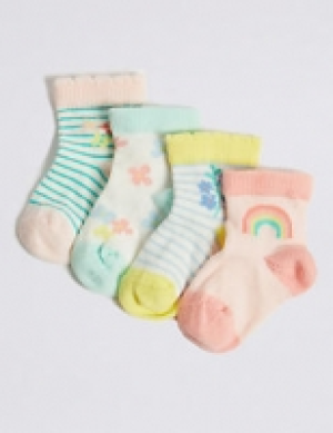 4 Pairs of Ankle Baby Socks