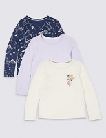Marks and Spencer  3 Pack Pure Cotton Tops (3 Months - 7 Years)