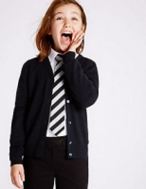 Girls Wool Blend Cardigan