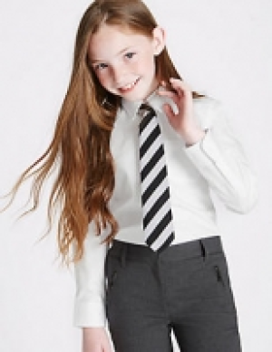 2 Pack Girls Slim Fit Non Iron Blouses