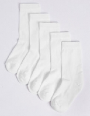 Marks and Spencer  5 Pairs of Cotton Rich Sports Socks  