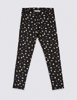 Marks and Spencer  Cotton Rich Leggings with Stretch (3-16 Years)