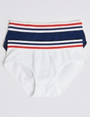 2 Pack Seamfree Bikini Knickers (6-16 Years)