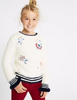 Marks and Spencer  Embroidered Jumper (3-16 Years)