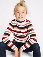 Marks and Spencer  Cotton Rich Striped Jumper (3-16 Years)