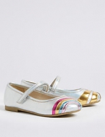 Marks and Spencer  Kids Rainbow Ballerina Pumps (5 Small - 12 Small)